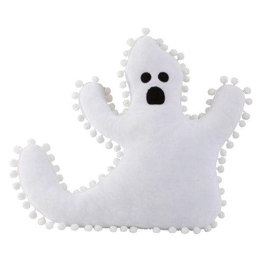 1pc Cute Ghost Pillow, Spooky Ghost Shaped Throw Pillow, Halloween Decorations Plush Pillow For Holiday Party Gift Cotton Sofa Bed Cushion Home Decor, 16*15 Inches
