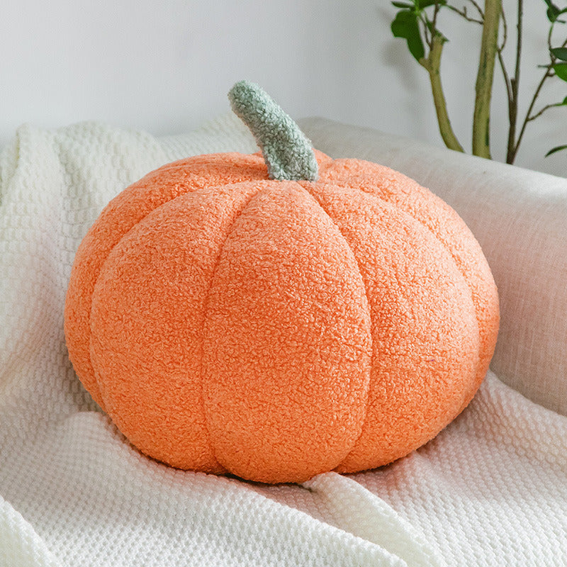 Simulated Orange halloween pumpkin pillow 3D Pumpkin Shaped Pillow Cozy Fall Decorations Stuffed Throw Pillows For Thanksgiving Christmas Halloween Party Bedroom Sofa Decorative Pillow,Cushion