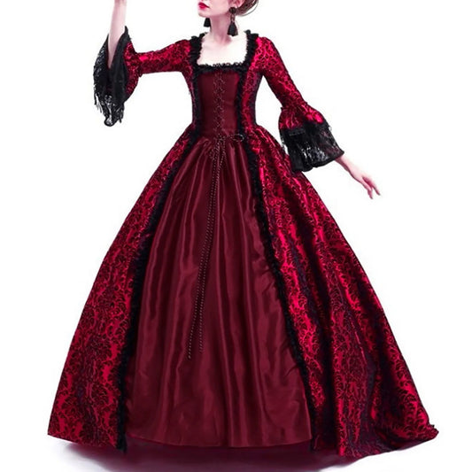 Halloween costume for adult women Medieval Cosplay Costumes Vintage Gothic Halloween suit 할로윈 코스튬 disfraz halloween para mujer