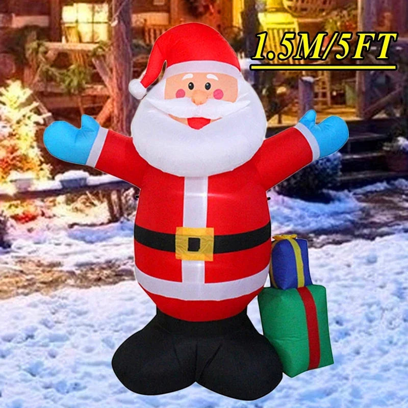 Christmas Decorations Model Built-in LED Lights Inflatable Toys Ornament Xmas Party New Year Garden Indoor Outdoor Decor Props