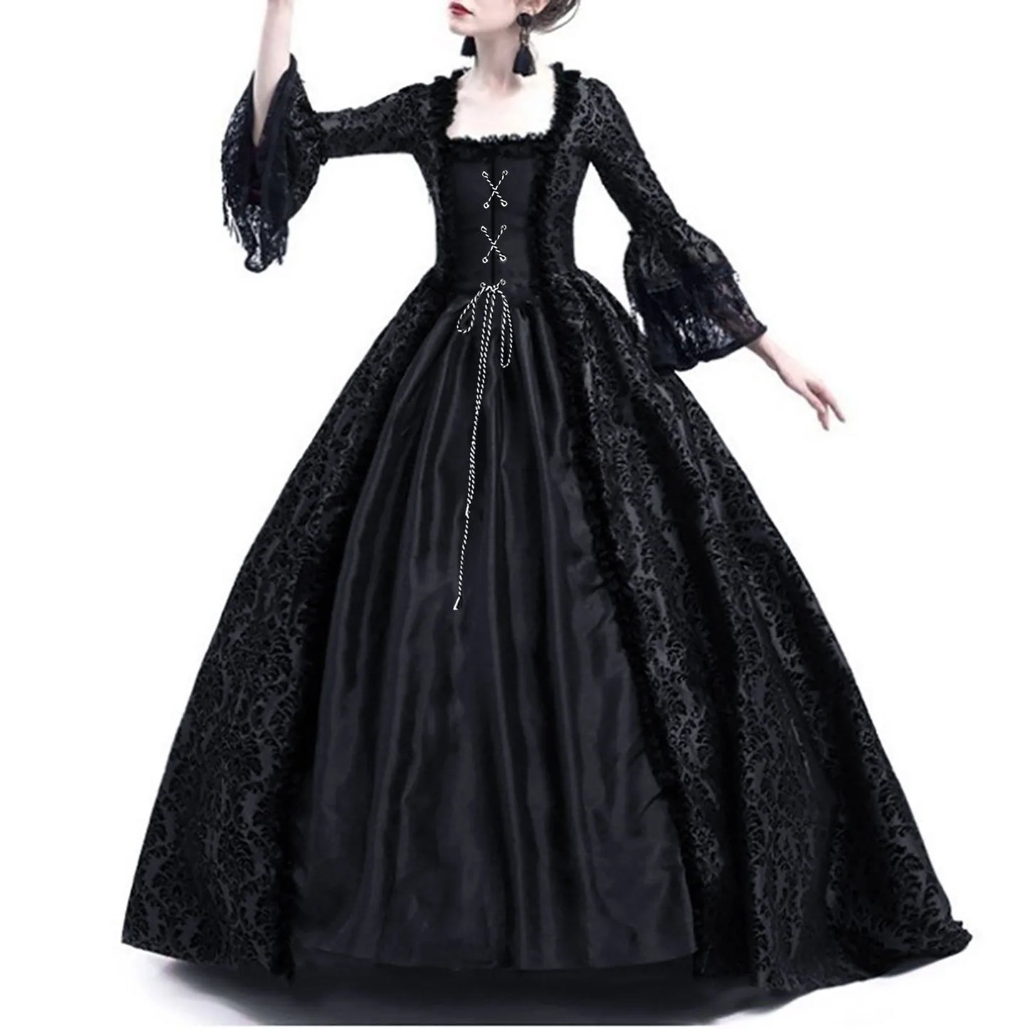 Halloween costume for adult women Medieval Cosplay Costumes Vintage Gothic Halloween suit 할로윈 코스튬 disfraz halloween para mujer