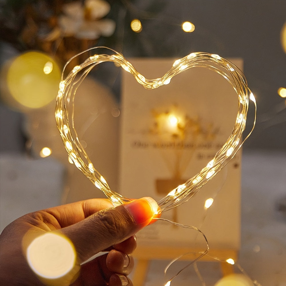1pc String Lights for Bedroom, Party, Wedding, Christmas Halloween Decoration, 50/100LED, Holiday Lighting, Party Decorations, Ambient Lighting, Decorative Lighting, Durable String, Lightweight Design, Mood Lighting, Decorati